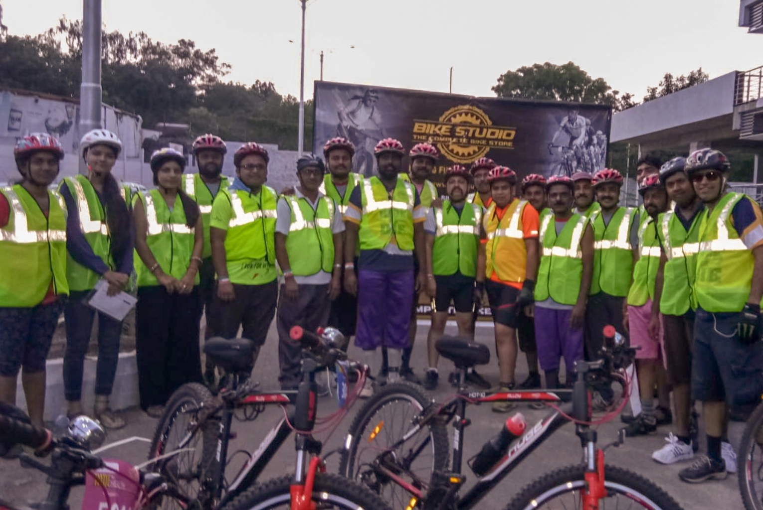 Cycling Running and Trekking activities