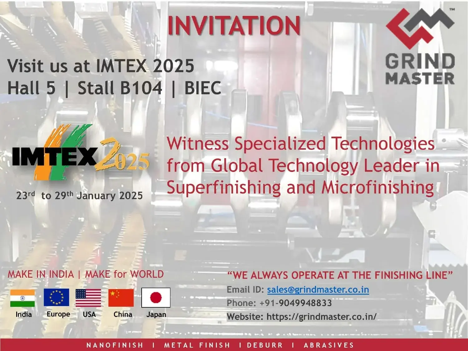 IMTEX 2025 invitation